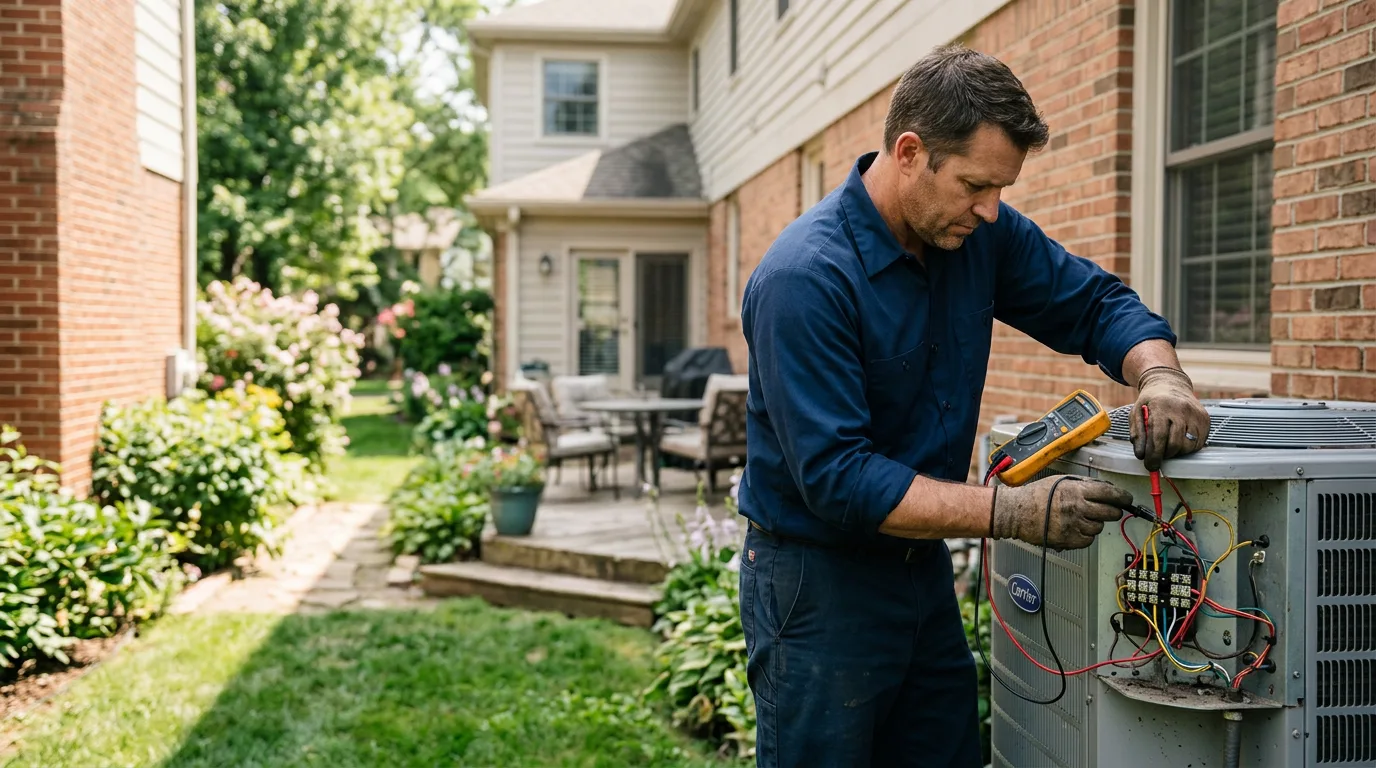 HVAC technician working near Allison Park, PA